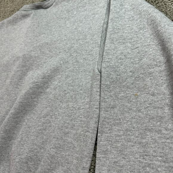VINTAGE Las Vegas Sweatshirt Mens Medium Gray White Tigers Henley Pullover 90s - Picture 9 of 14